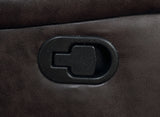 Greer Reclining Sofa, Glider Loveseat & Swivel Recliner - Brown Faux Leather with Power Hub & Cup Holders – view 9