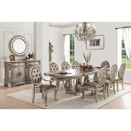 Northville Double Pedestal Dining Table & Server