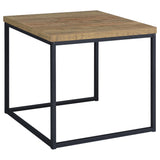 Straden 3-Piece Coffee Table Set - Industrial Mango Wood-Look Tops on Black Metal Frames – view 10