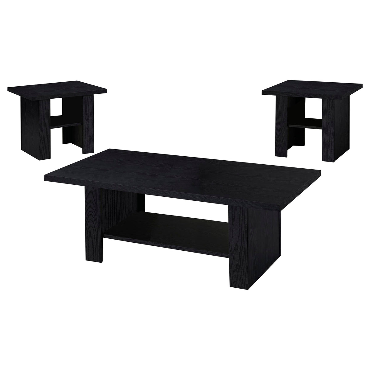 Rodez 3-Piece Coffee Table Set with Lower Shelf