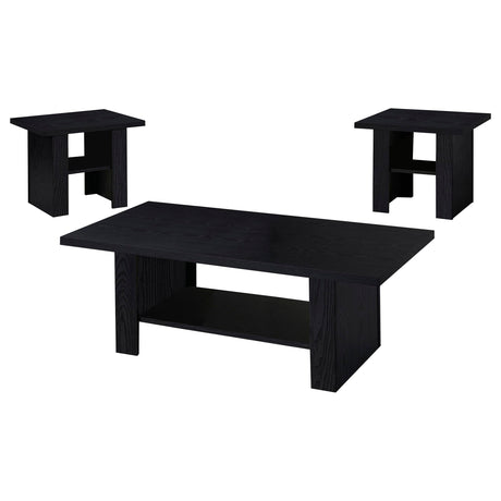 Rodez 3-Piece Coffee Table Set with Lower Shelf