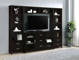 Lewes 60" TV Stand & 4-Piece Entertainment Center - 4pcs- TV Stand + 2 Media Towers + Bridge