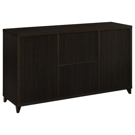 Lewes 60" TV Stand & 4-Piece Entertainment Center - Glass Doors & Media Towers in Cappuccino – view 11