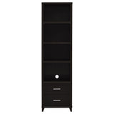 Lewes 60" TV Stand & 4-Piece Entertainment Center - Glass Doors & Media Towers in Cappuccino – view 14