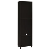 Lewes 60" TV Stand & 4-Piece Entertainment Center - Glass Doors & Media Towers in Cappuccino – view 16