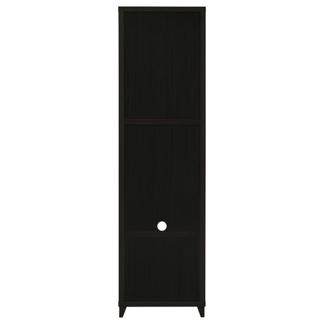 Lewes 60" TV Stand & 4-Piece Entertainment Center - Glass Doors & Media Towers in Cappuccino – view 17
