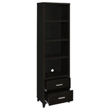 Lewes 60" TV Stand & 4-Piece Entertainment Center - Glass Doors & Media Towers in Cappuccino – view 18