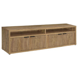 Sentnor 79" TV Stand with 4 Doors & Open Bays - 