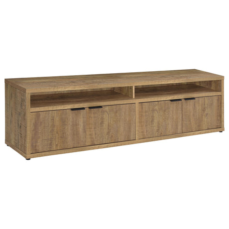 Sentnor 79" TV Stand with 4 Doors & Open Bays - 