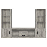 Burke 59" TV Stand & Entertainment Center with Media Towers - Grey Driftwood, Fits TVs up to 65" – view 4