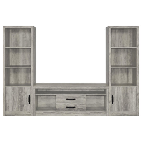 Burke 59" TV Stand & Entertainment Center with Media Towers - Grey Driftwood, Fits TVs up to 65" – view 4