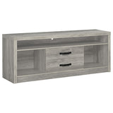 Burke 59" TV Stand & Entertainment Center with Media Towers - Grey Driftwood, Fits TVs up to 65" – view 5
