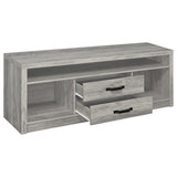 Burke 59" TV Stand & Entertainment Center with Media Towers - Grey Driftwood, Fits TVs up to 65" – view 6