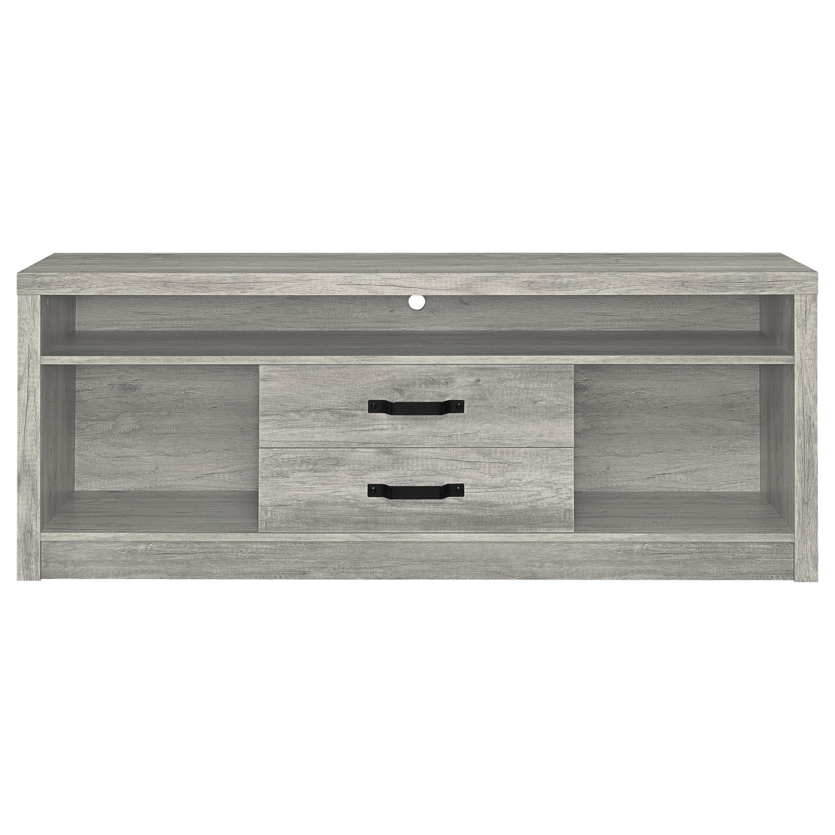 Burke 59" TV Stand & Entertainment Center with Media Towers - Grey Driftwood, Fits TVs up to 65" – view 7