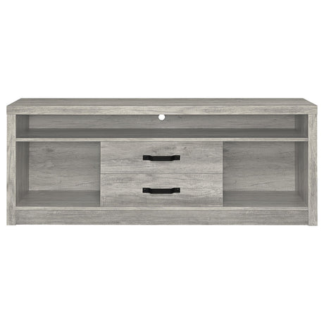 Burke 59" TV Stand & Entertainment Center with Media Towers - Grey Driftwood, Fits TVs up to 65" – view 7