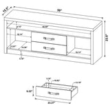Burke 59" TV Stand & Entertainment Center with Media Towers - Grey Driftwood, Fits TVs up to 65" – view 19