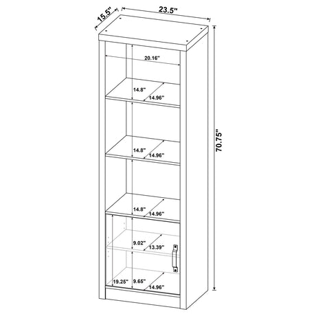 Burke 59" TV Stand & Entertainment Center with Media Towers - Grey Driftwood, Fits TVs up to 65" – view 20