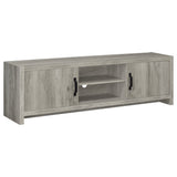 Burke 71" TV Stand with Open Shelving & 2 Cabinets