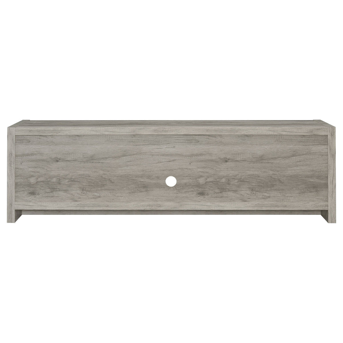 Burke 71" TV Stand with Open Shelving & 2 Cabinets - Grey Driftwood, Fits TVs up to 77" – view 7