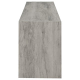 Burke 71" TV Stand with Open Shelving & 2 Cabinets - Grey Driftwood, Fits TVs up to 77" – view 8