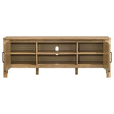 Rowe 65" TV Stand Media Console - Light Knotty Oak with Antique Brass Pulls – view 5