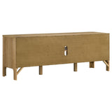 Rowe 65" TV Stand Media Console - Light Knotty Oak with Antique Brass Pulls – view 8