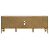 Rowe 65" TV Stand Media Console - Light Knotty Oak with Antique Brass Pulls – view 9
