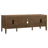 Thori 63" TV Stand - Dark Brown Ash Media Console with 2 Doors, Drawer & Tapered Legs – view 6