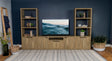 Tabby 60" TV Stand & Entertainment Center with Media Towers - 3pcs- TV Stand + 2 Media Towers