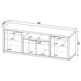 Tabby 60" TV Stand & Entertainment Center with Media Towers - Farmhouse Mango Finish – view 20