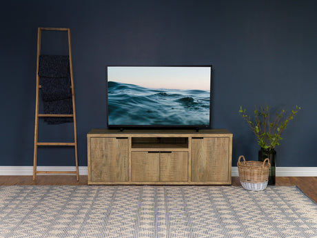 Tabby 60" TV Stand & Entertainment Center with Media Towers - Farmhouse Mango Finish - lifestyle