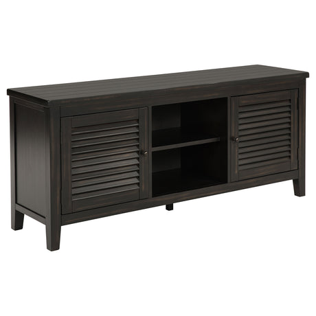 Concord 60" TV Stand with Louvered Doors