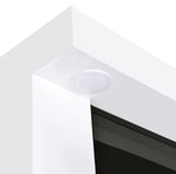 Mallory 71" Fireplace TV Stand with Flame Visualizer & Bluetooth Speaker - White High Gloss – view 7