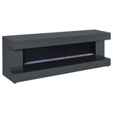 Mallory 71" Fireplace TV Stand with Bluetooth Speaker - 