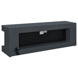 Mallory 71" Fireplace TV Stand with Bluetooth Speaker - Grey High Gloss with Flame Visualizer – view 6
