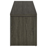 Elkton 59" TV Stand with 2 Drawers & Floating Top - Weathered Grey with Silver Hardware, Fits TVs up to 65" – view 5