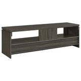 Elkton 59" TV Stand with 2 Drawers & Floating Top - Weathered Grey with Silver Hardware, Fits TVs up to 65" – view 6