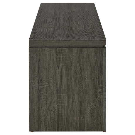 Elkton 59" TV Stand with 2 Drawers & Floating Top - Weathered Grey with Silver Hardware, Fits TVs up to 65" – view 8
