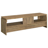 Elkton 59" 2-Drawer TV Stand - Rough Sawn Rustic Mango Finish with Black Pulls – view 7