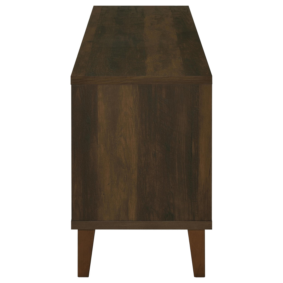 Sedona 60" TV Stand - Slatted 2-Door Media Console in Dark Pine on Wood Legs – view 6