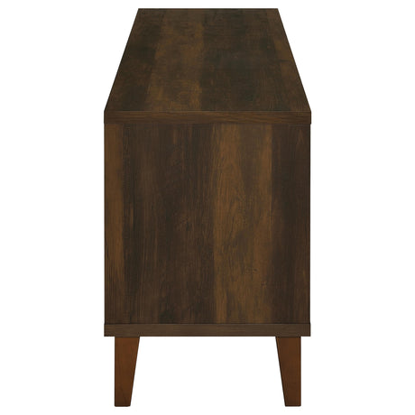 Sedona 60" TV Stand - Slatted 2-Door Media Console in Dark Pine on Wood Legs – view 10