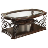 Laney Glass Top Coffee, End & Sofa Tables - Coffee Table