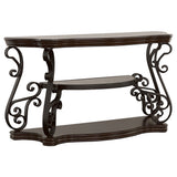 Laney Glass Top Coffee, End & Sofa Tables - Sofa Table