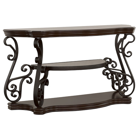 Laney Glass Top Coffee, End & Sofa Tables - Sofa Table