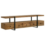 Otto 70" Mango Wood TV Stand with 5 Drawers - 