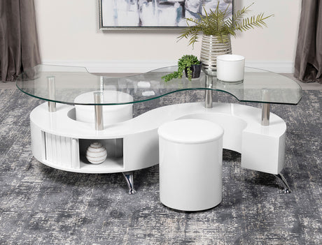 Buckley 3-Piece Coffee Table & Stools Set