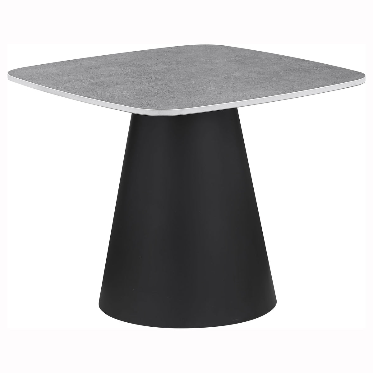 Eason 2-Piece Nesting Coffee Table Set - Concrete-Look Tops on Black Conical Bases – view 6