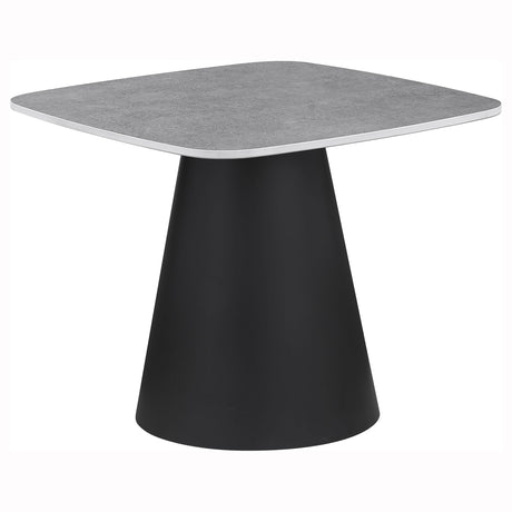 Eason 2-Piece Nesting Coffee Table Set - Concrete-Look Tops on Black Conical Bases – view 6