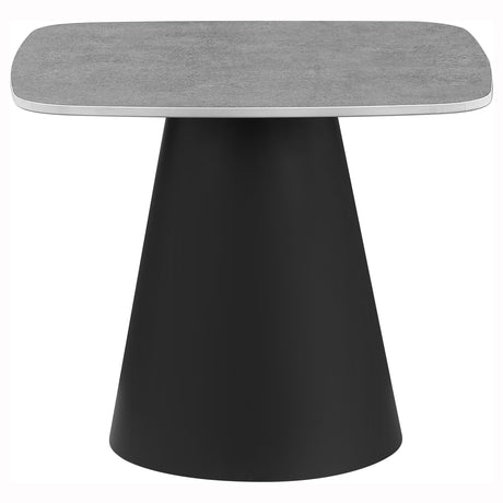 Eason 2-Piece Nesting Coffee Table Set - Concrete-Look Tops on Black Conical Bases – view 7