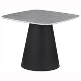 Eason 2-Piece Nesting Coffee Table Set - Concrete-Look Tops on Black Conical Bases – view 8